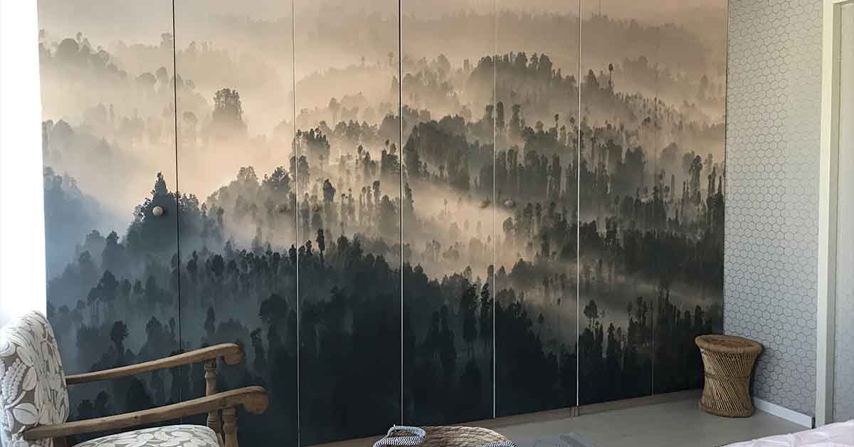 Papier Peint Panoramique avec montagne