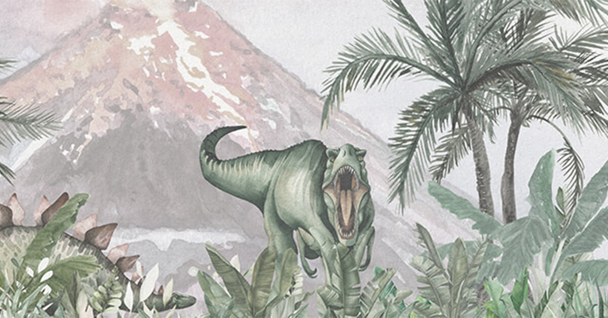 Papier peint dinosaures Lemonwalls