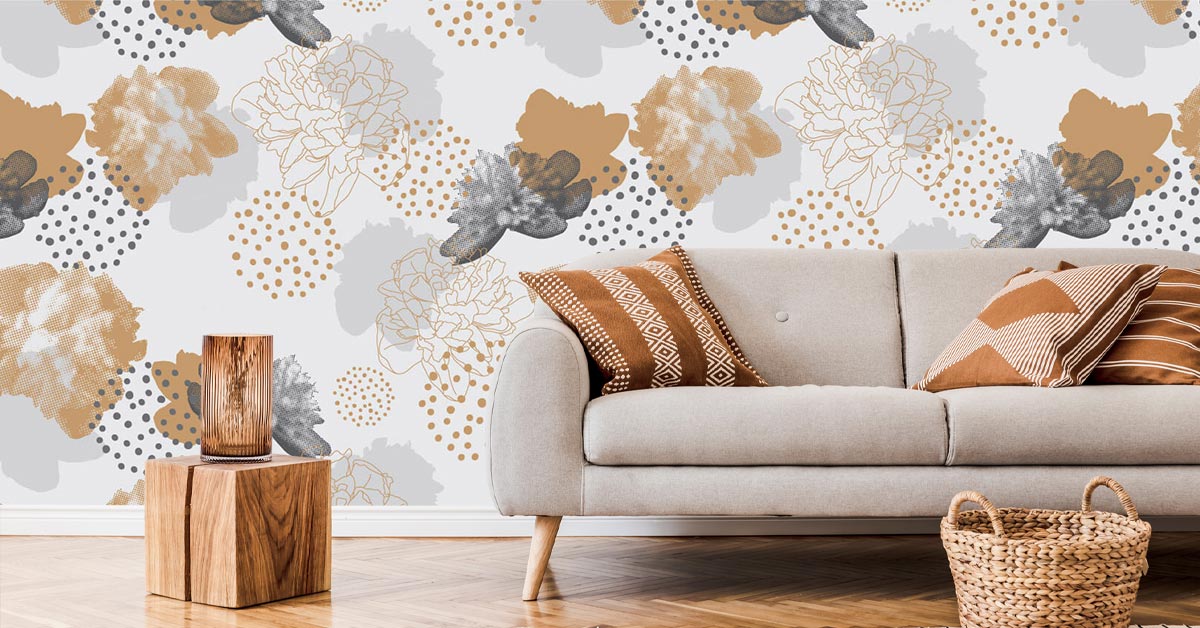 Papier peint motif gris Papier peint motif gris