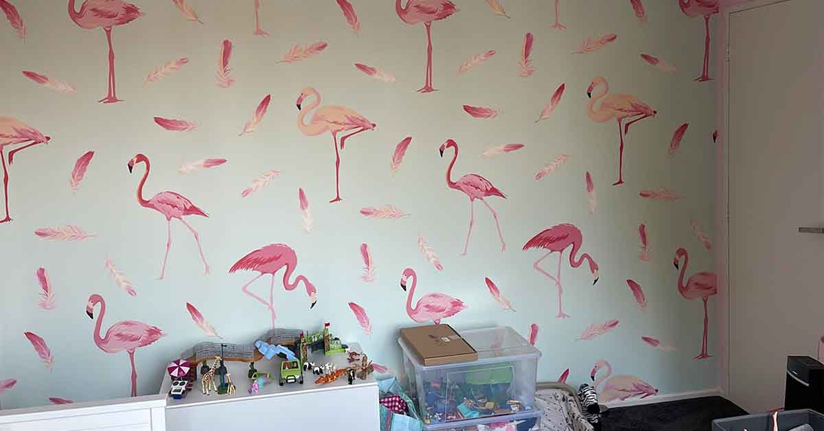 Papier Peint chambre enfant avec motif