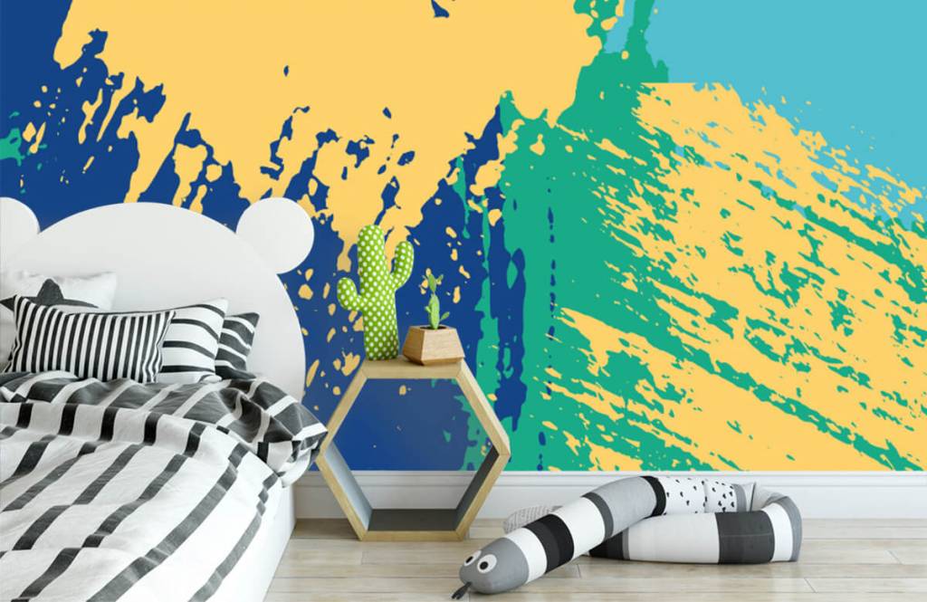 Fond d'écran abstrait - Surfaces abstraites en couleur - Chambre d'hobby 2
