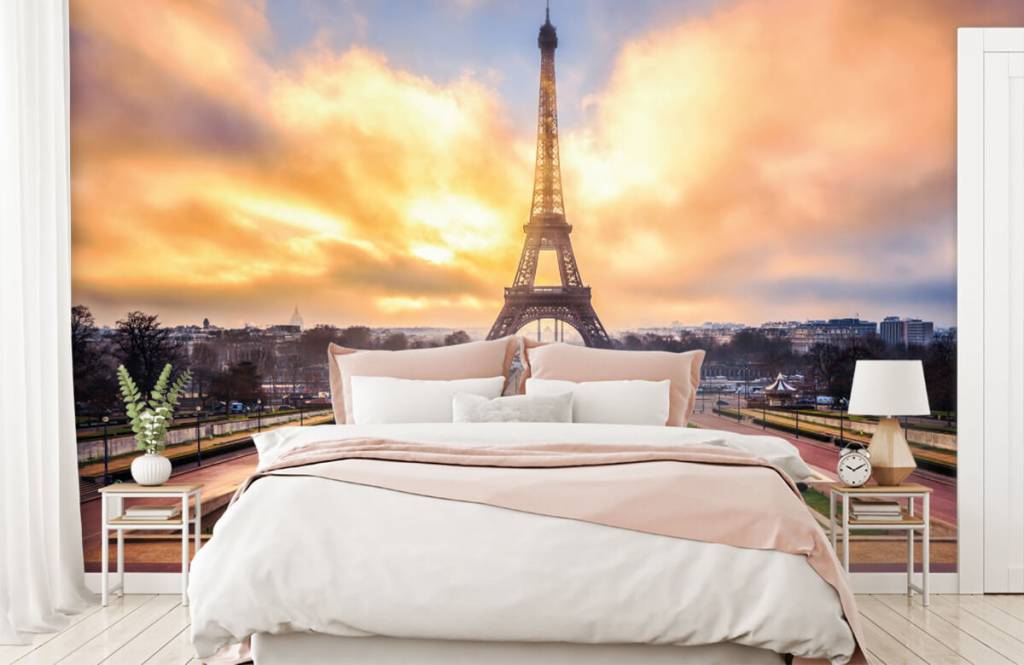 Papier peint Villes - Tour Eiffel - Chambre à coucher 2