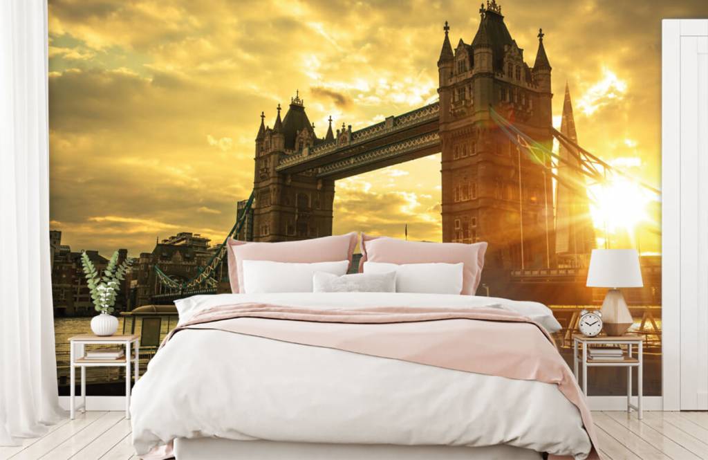 Papier peint Villes - Pont de la Tour de Londres - Chambre à coucher 2