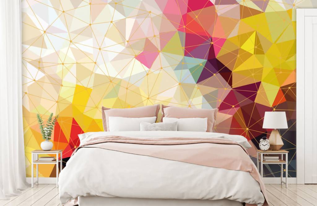 Other - Impression de triangles colorés - Chambre à coucher 4