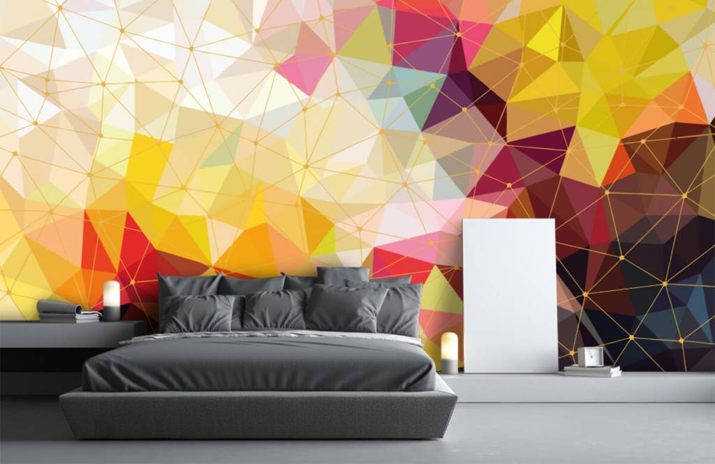 Other - Impression de triangles colorés - Chambre à coucher 5