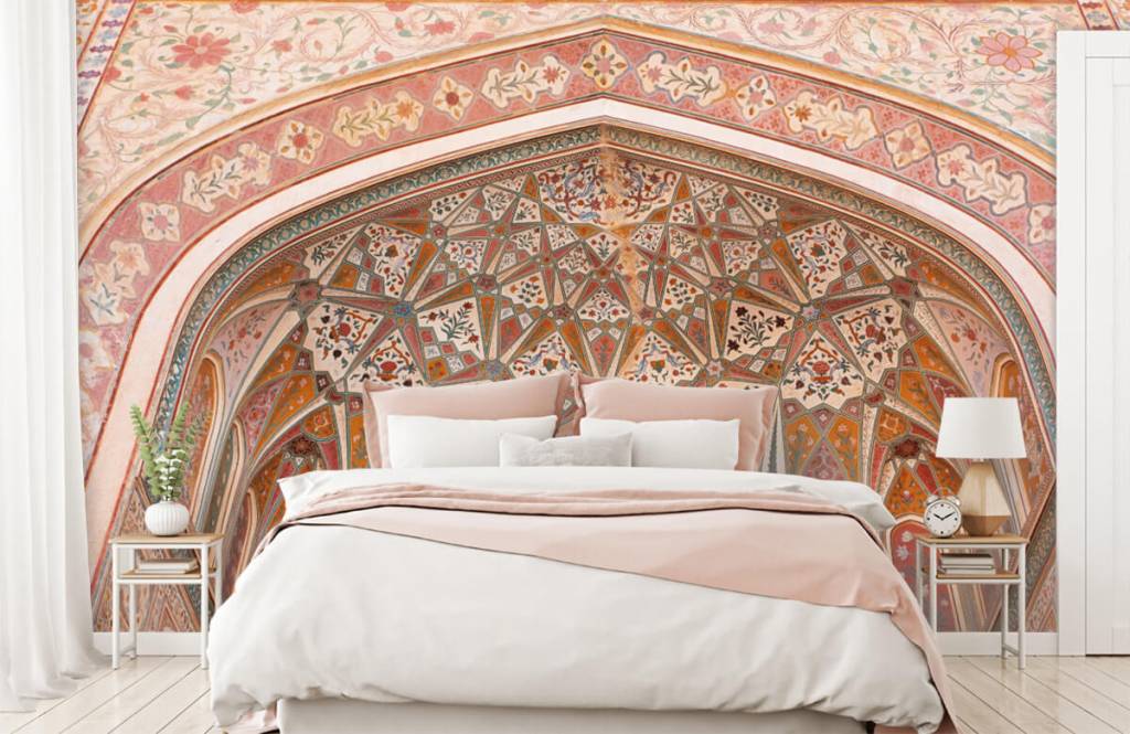 Monuments - Arche indienne richement peinte  - Chambre à coucher 1