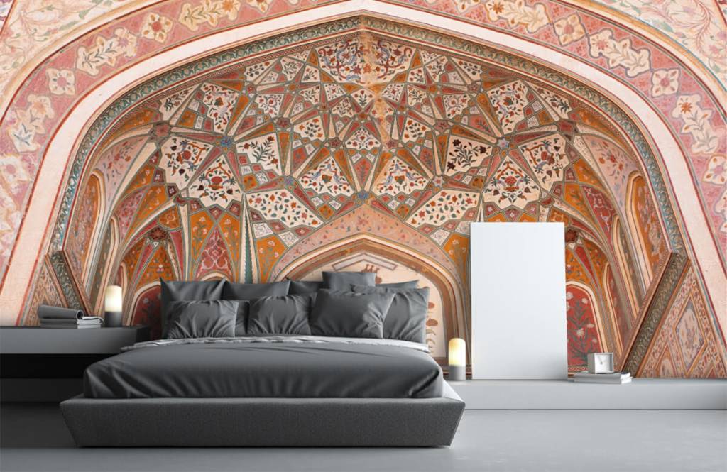 Monuments - Arche indienne richement peinte  - Chambre à coucher 2