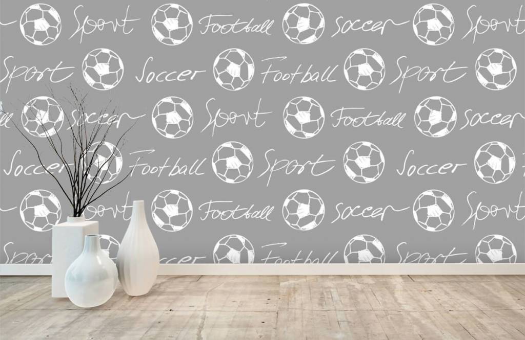 Football - Ballons de football et texte - Chambre des enfants 2
