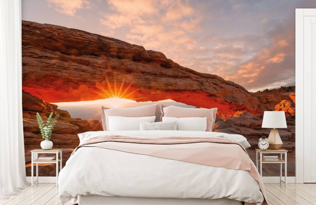 Montagnes - Coucher de soleil sous les rochers - Chambre à coucher 1