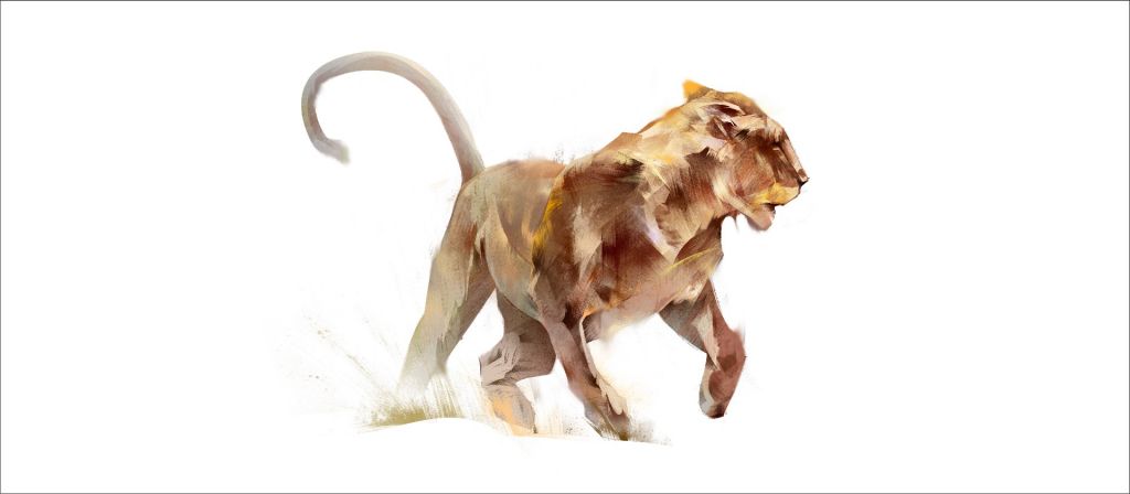 Lionne attaquante
