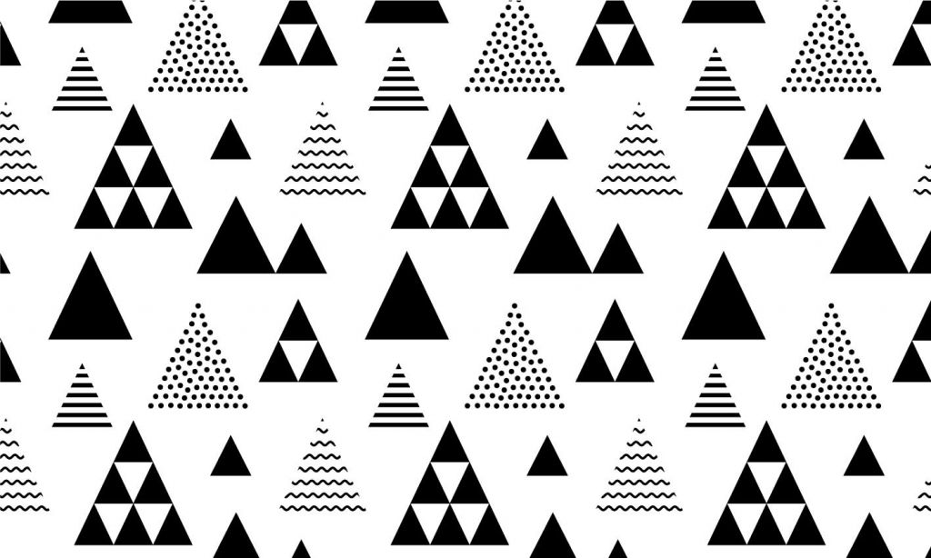 Triangles en noir et blanc