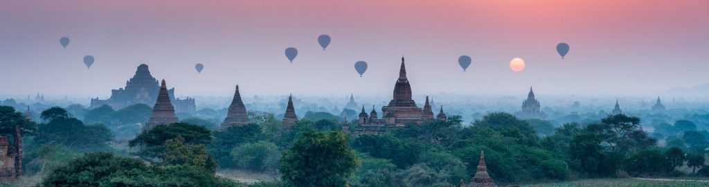 Temples et ballons à air chaud