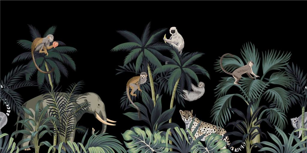 Les animaux dans la jungle