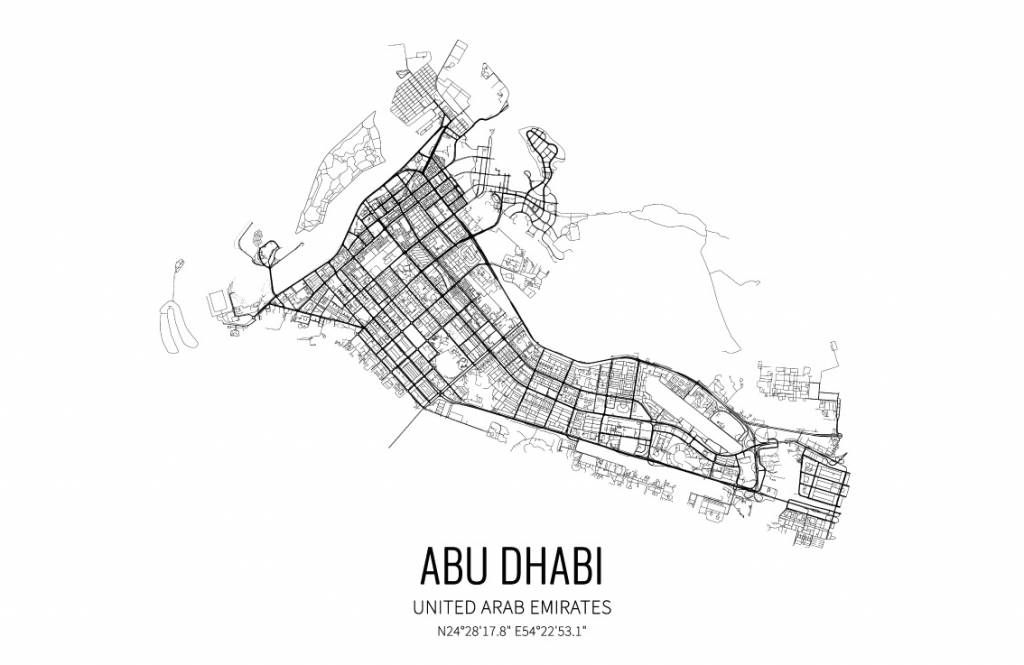 Carte unique d'Abu Dhabi