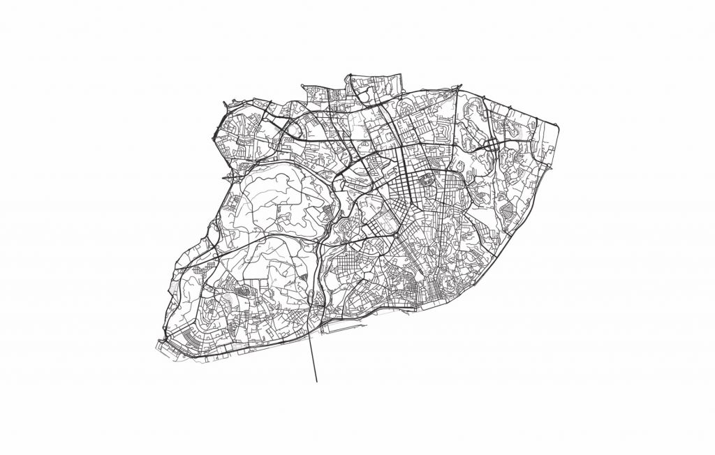 Carte de Lisbonne, blanc