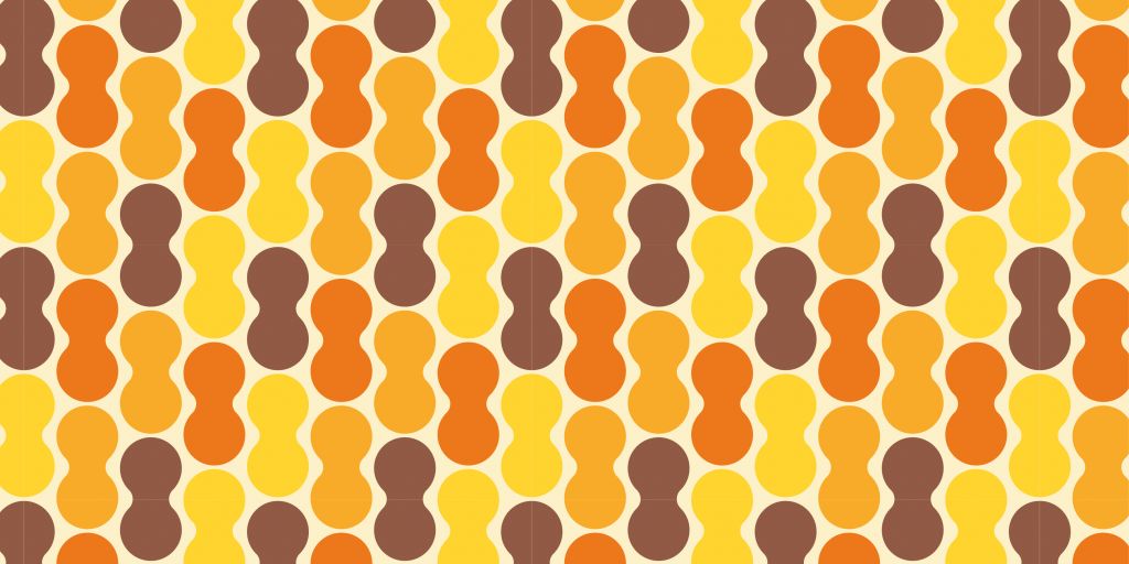 Motif de fleur rétro
