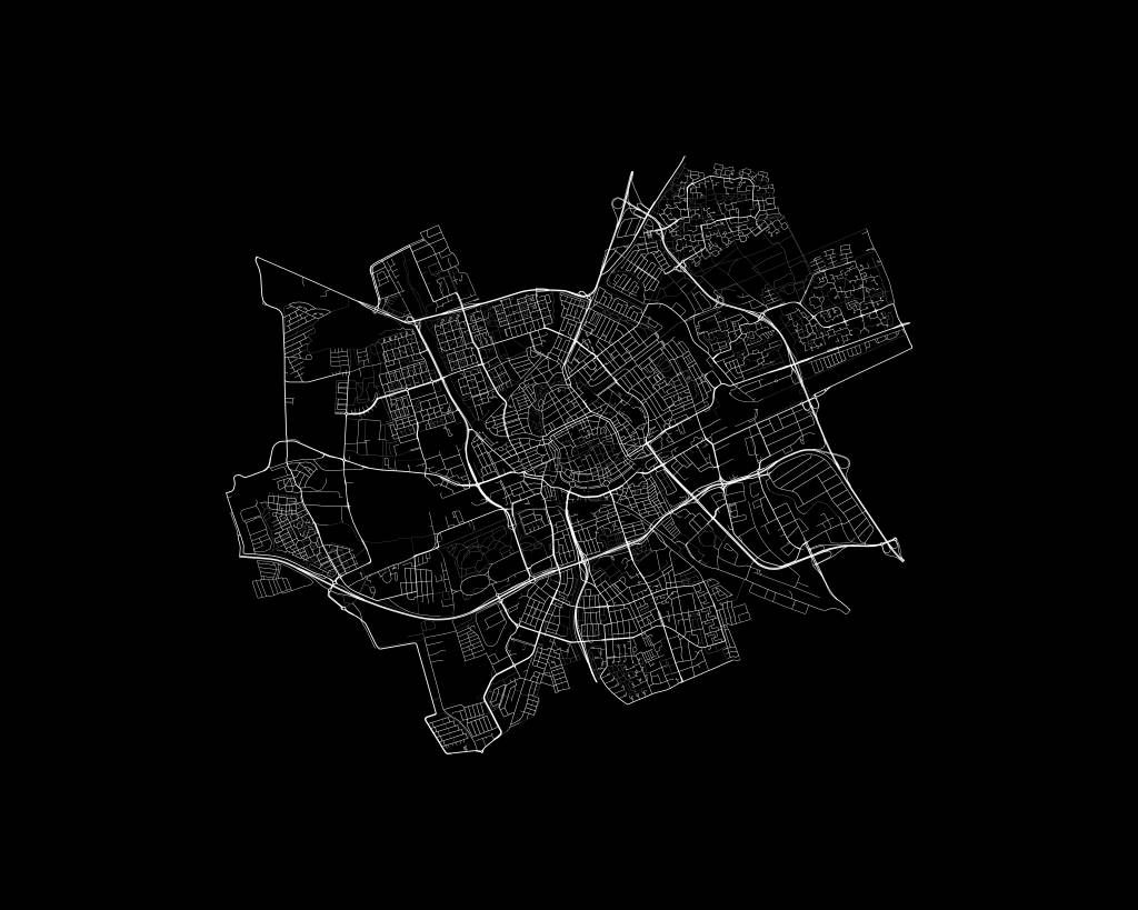 Carte de Groningen, noir