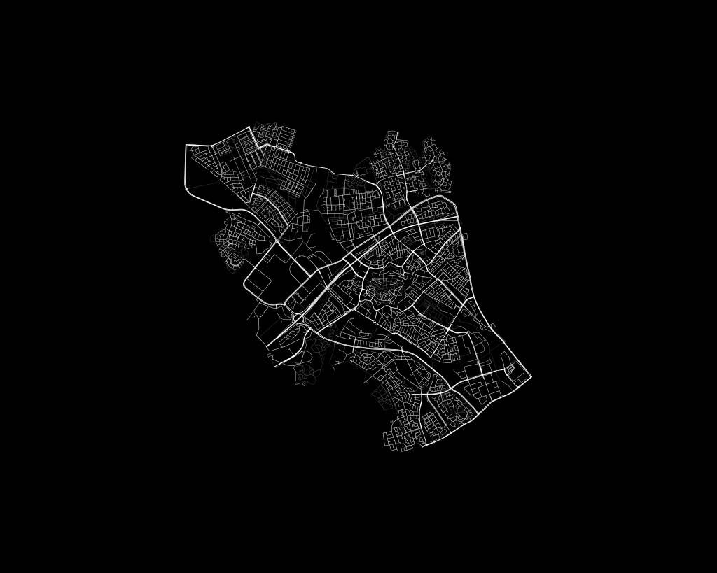 Carte de Zwolle, noir