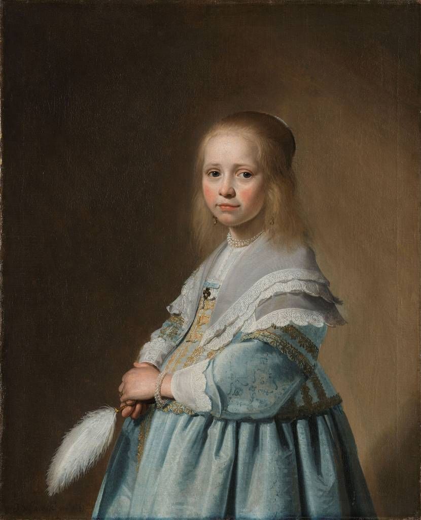 Portrait d'une fille en bleu