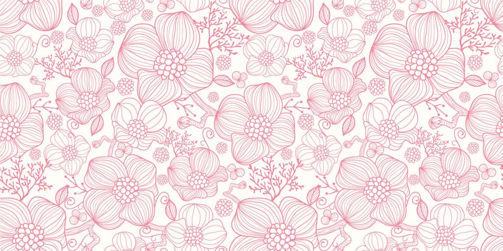 Grandes fleurs roses