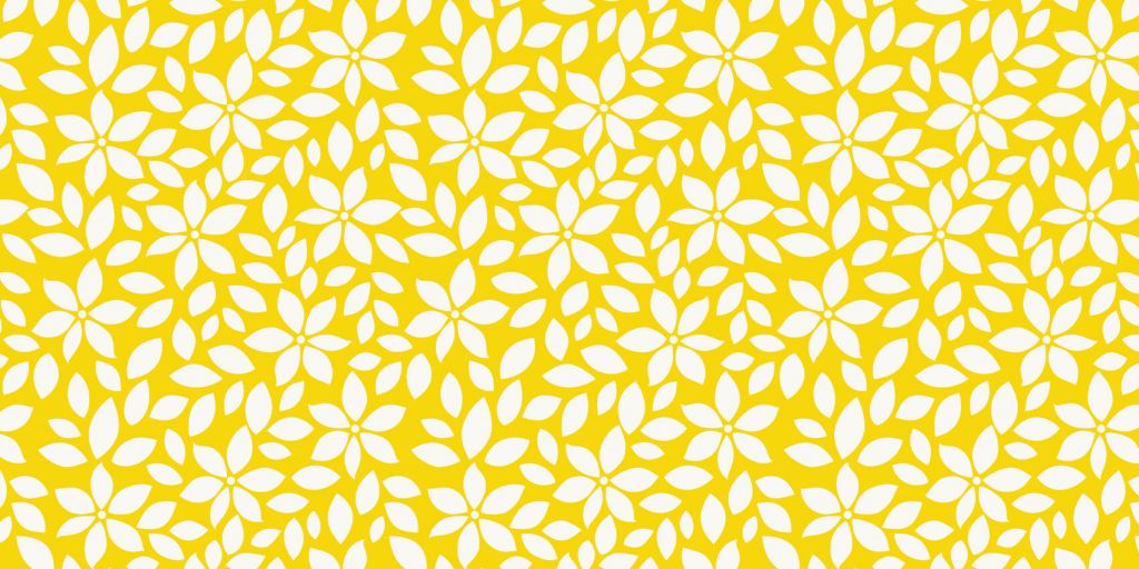Motif fleur jaune