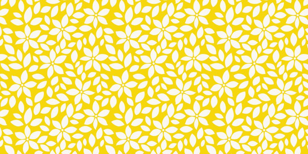 Motif fleur jaune