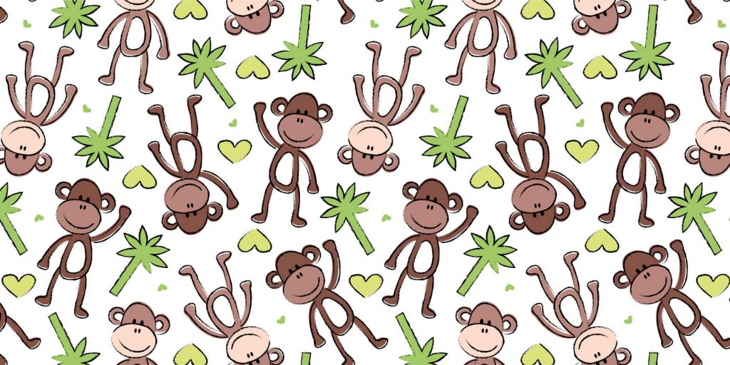 Singes et palmiers