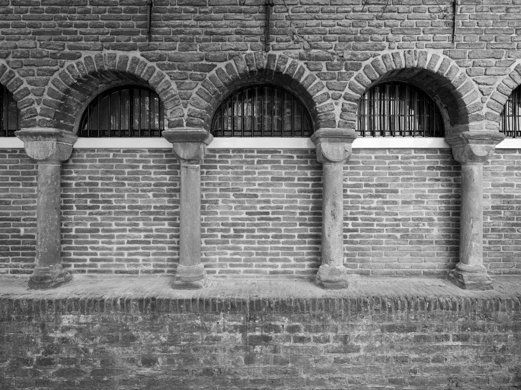 Mur avec arcades