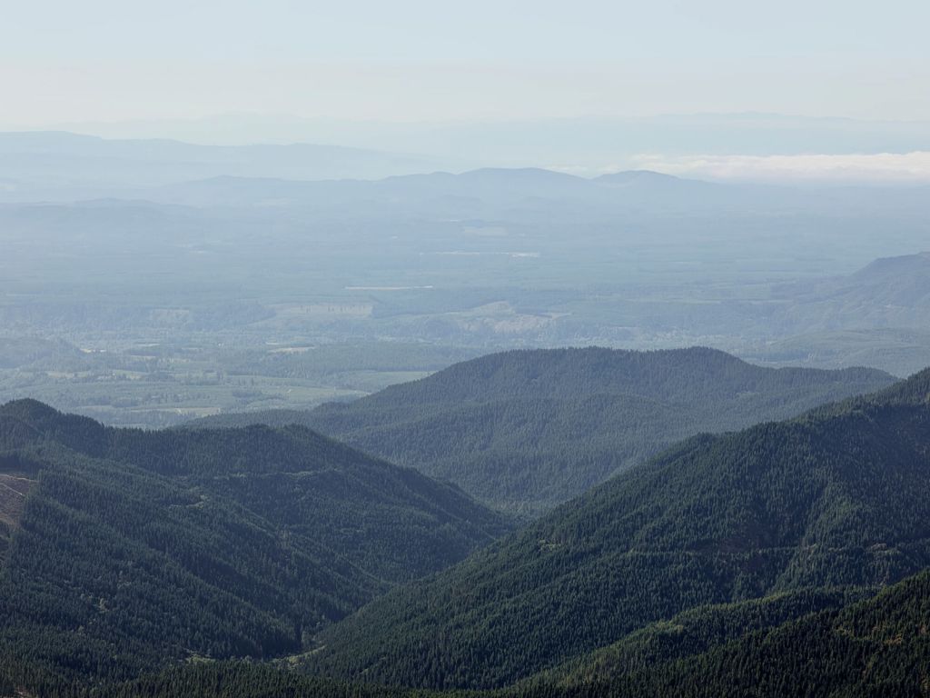 Vue depuis les montagnes