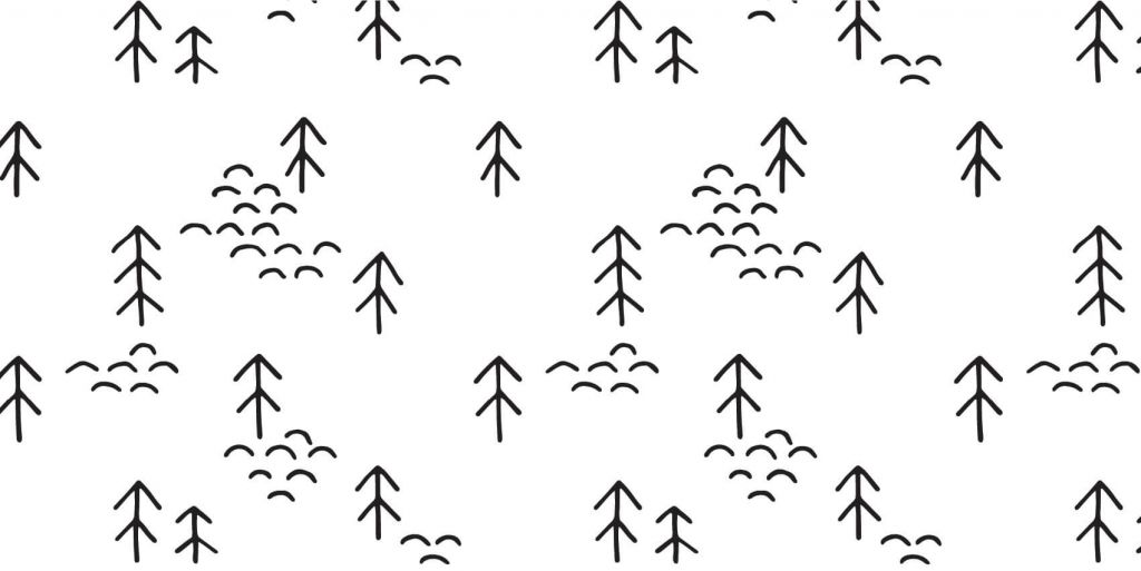 Arbres et vagues