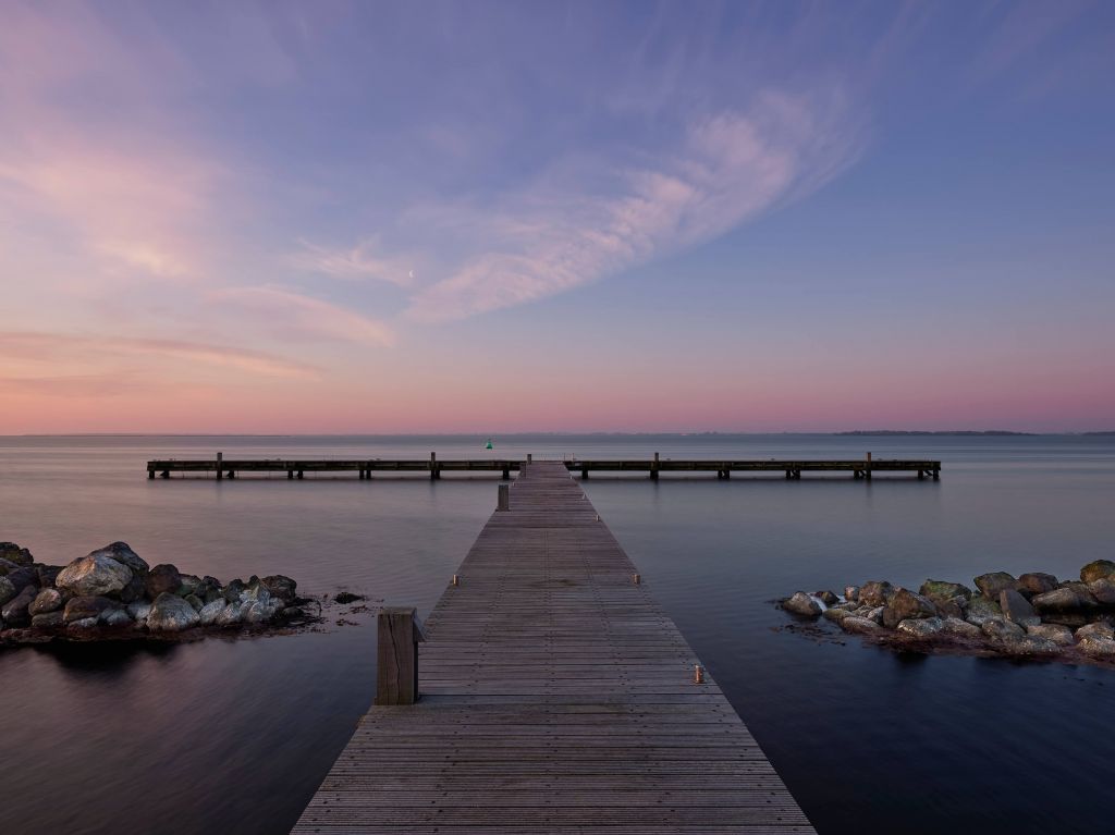 Un bel échafaudage au lever du soleil