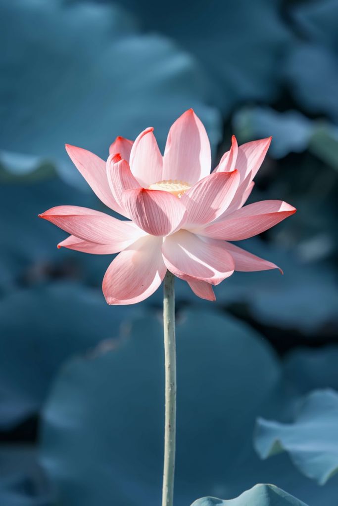 Fleur de lotus rose clair