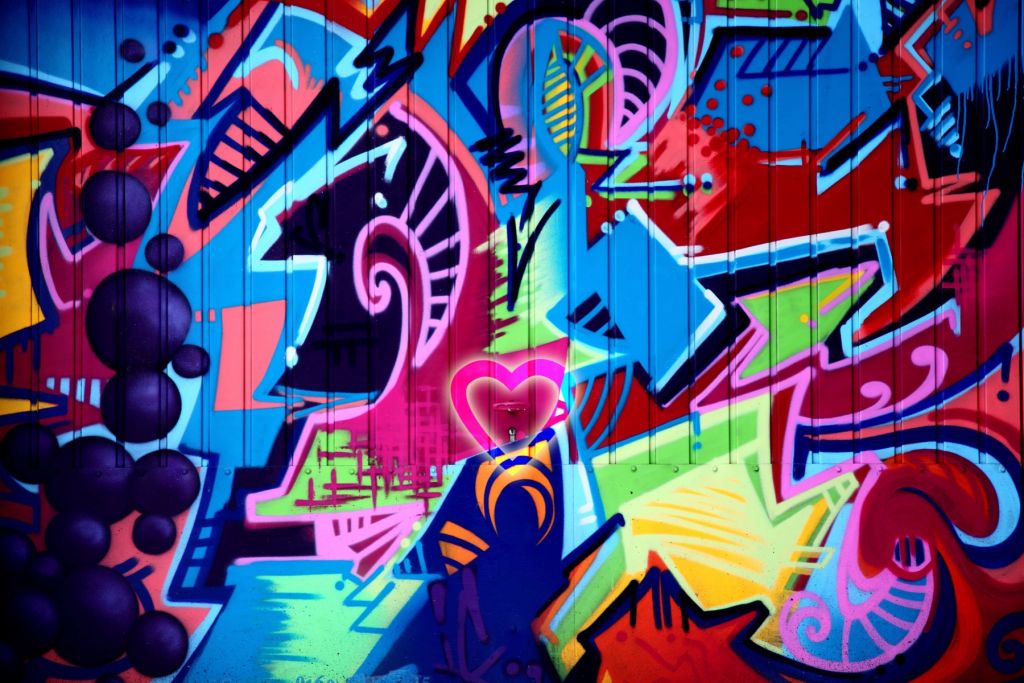 Graffitis au néon