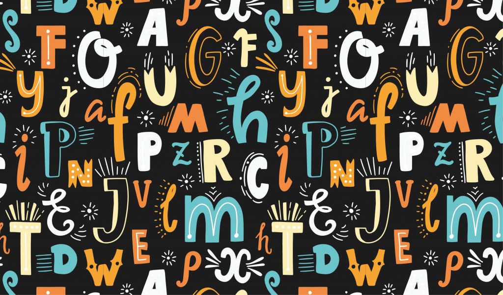 Lettres de couleur