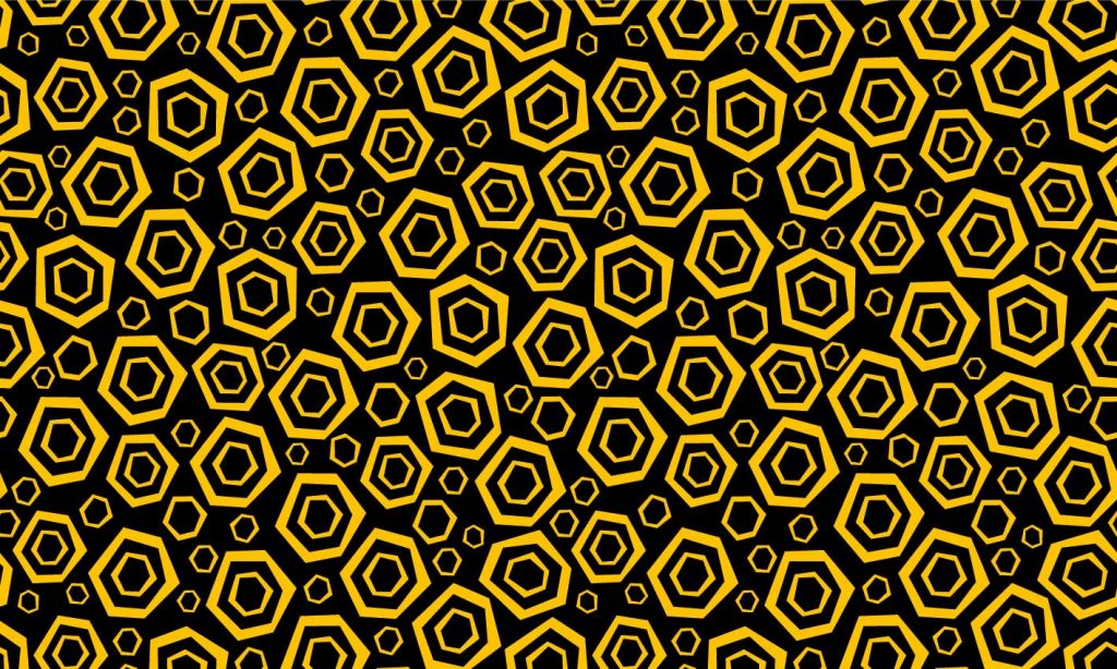 Hexagone, noir