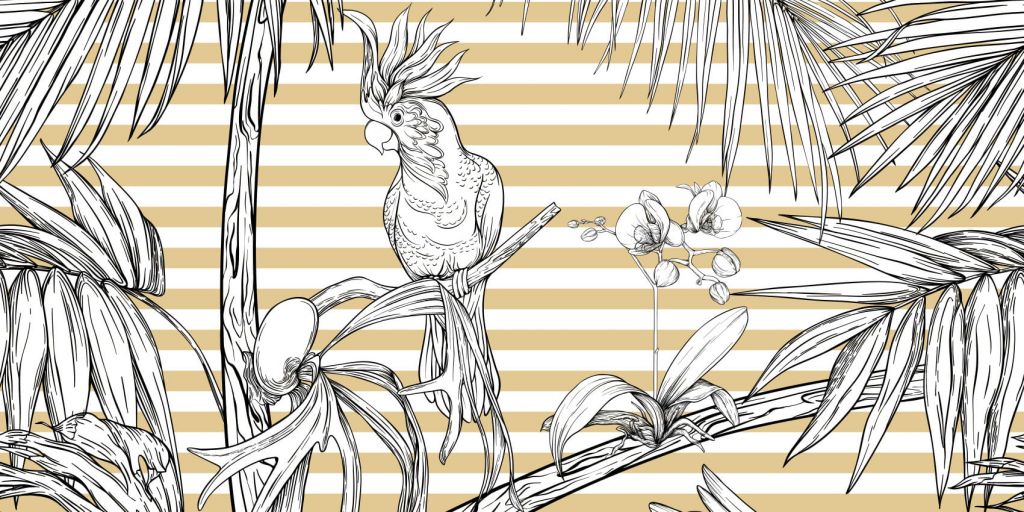 Perroquet dans la jungle