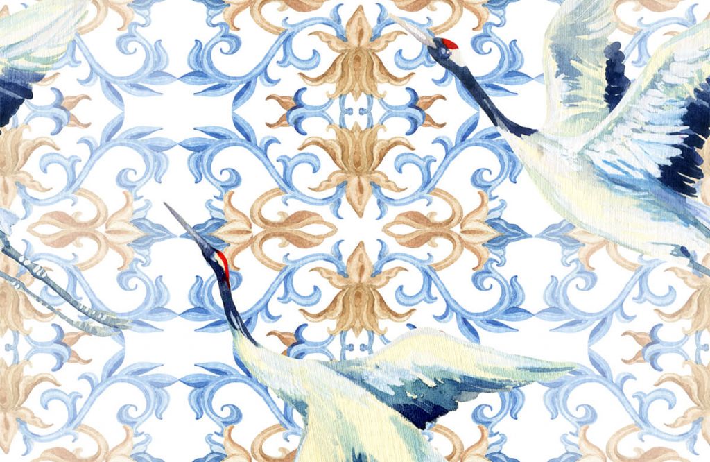 Grues bleues