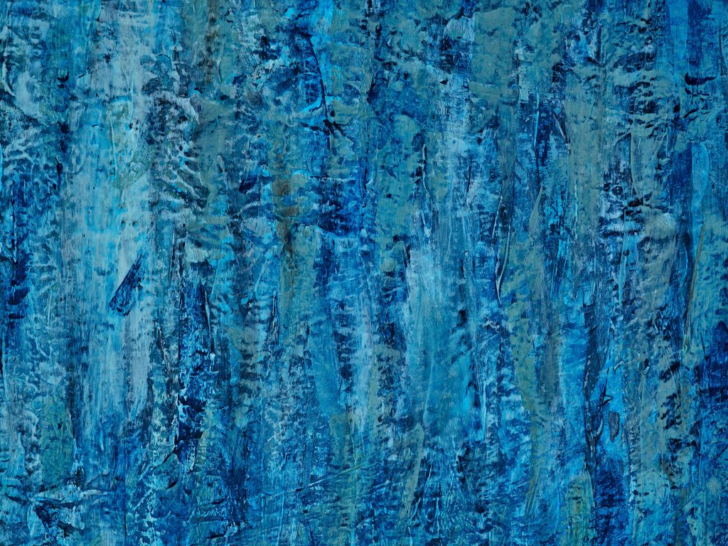 Peinture avec des nuances de bleu