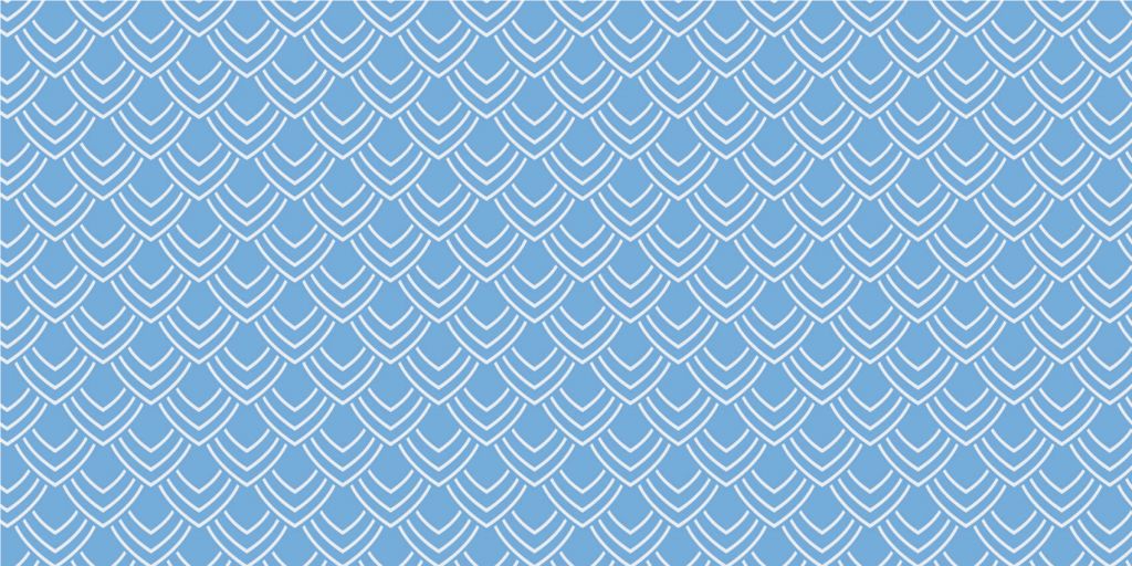 Motif Ecailles, bleu