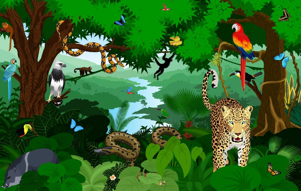 Illustration de la jungle