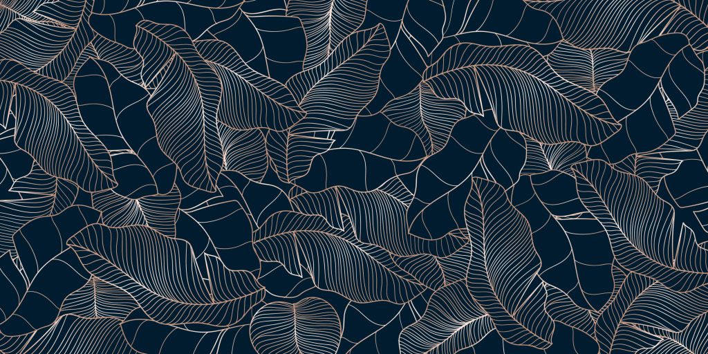 Feuilles de bananier bleues