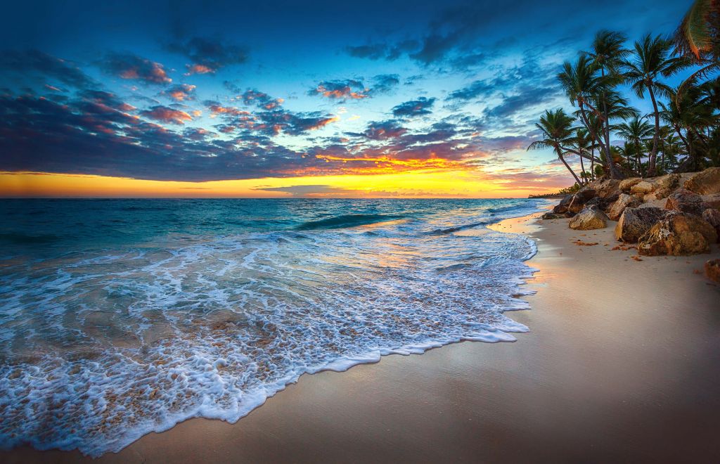 Lever de soleil sur la plage