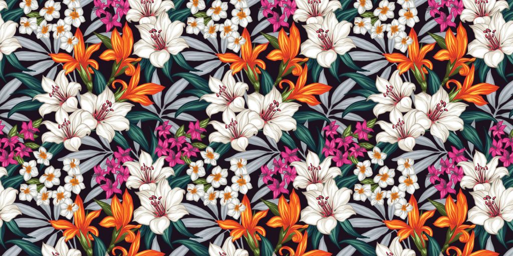 Jungle en fleurs