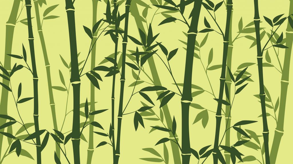 Illustration d'une forêt de bambous
