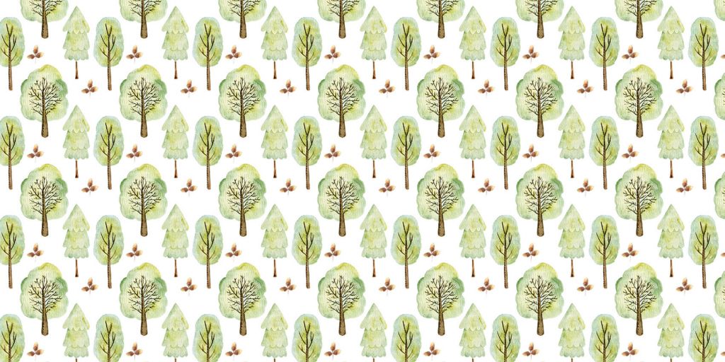 Arbres à l'aquarelle