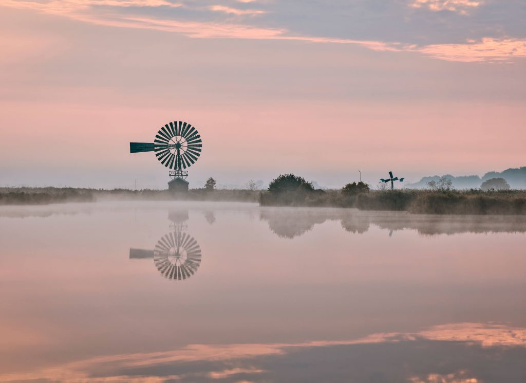 Moulin à vent en métal