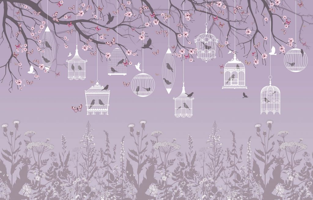 Cages à oiseaux suspendues