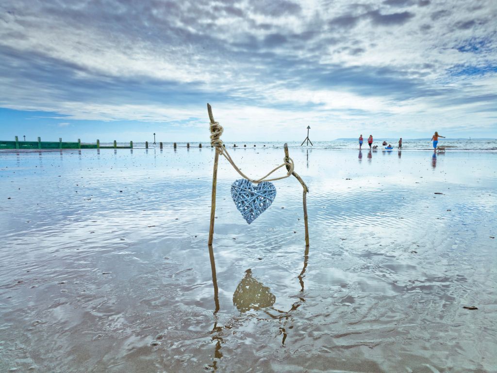 Cœur dans la mer