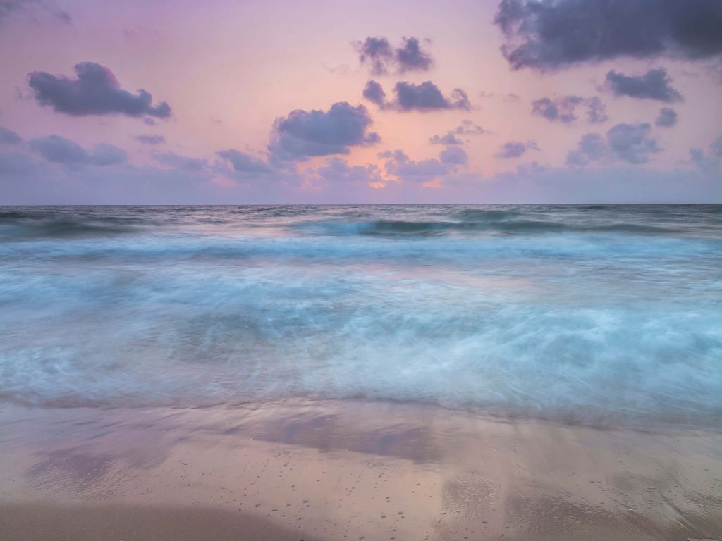 Coucher de soleil à la plage