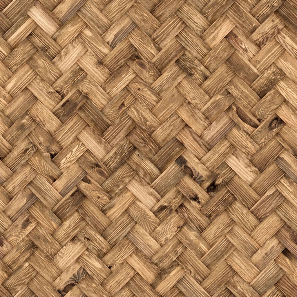 Chevron en bois naturel